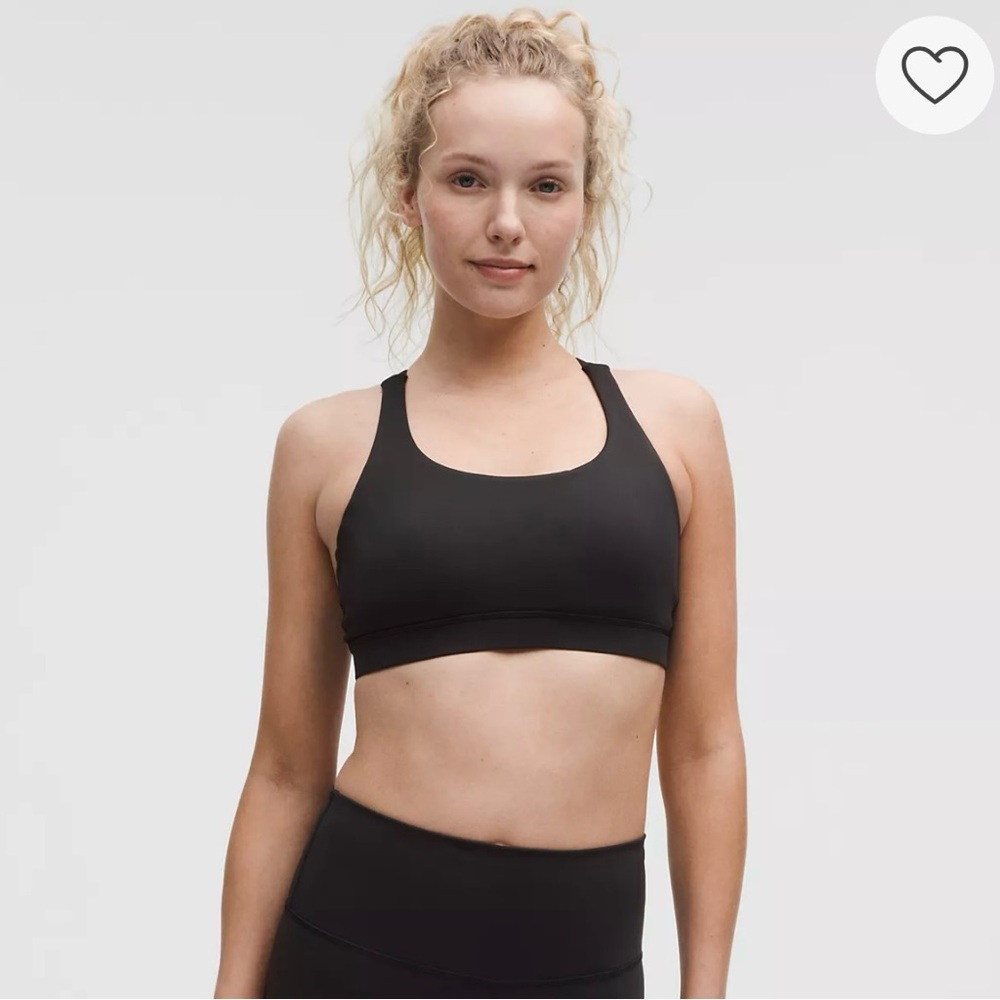 LULULEMON Energy Bra, Black, Size 4